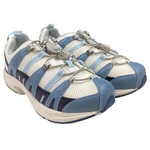 Dr Comfort Athletic Shoes Women 9W Blue White Refresh Therapeutic Sneaker NEW